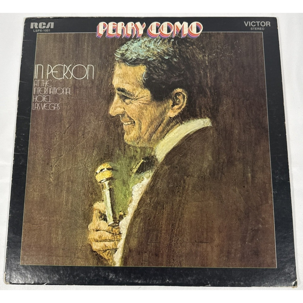 RCA Perry Como In Person Las Vegas Vinyl LP 12" Black 1970 Live Vocal LSPX-1001
